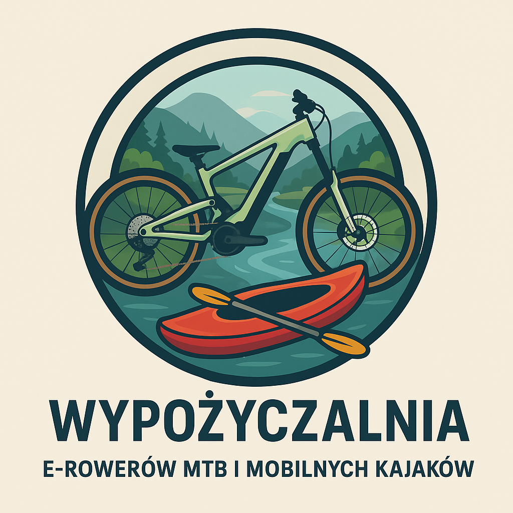 Wypożyczalnia e-rowerów MTB i mobilnych kajaków, strona główna